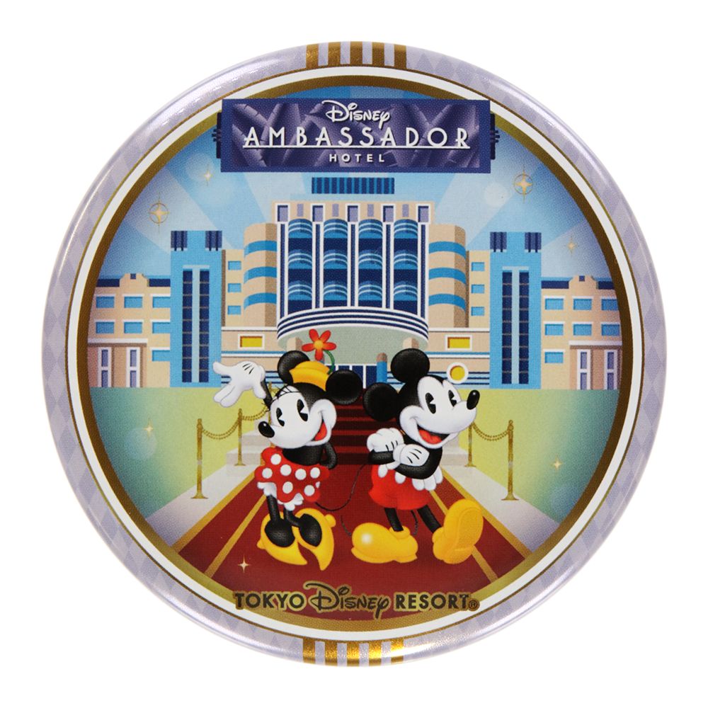 Button Badge Disney Ambassador Hotel – Mickey & Minnie Souvenir Pin