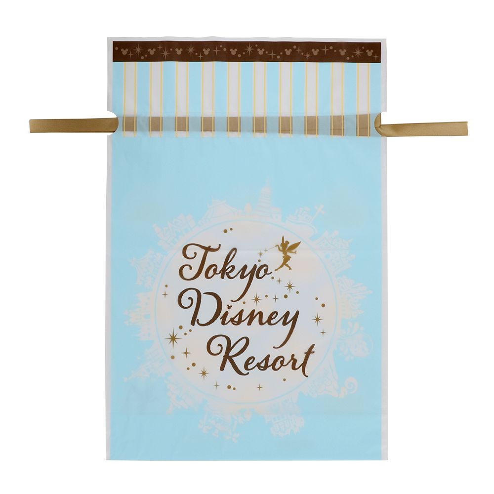 Geschenkbeutel M Disney Tinker Bell – blauer Geschenkbeutel mit Mickey-Muster