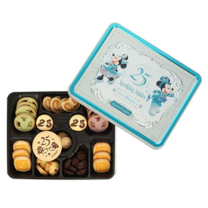 Assorted Cookies in a Tin - Mickey & Minnie - Tokyo DisneySea 25th Anniversary Sparkling Jubilee