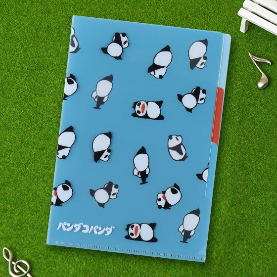 Transparente A5-Taschenmappe „Panda und kleiner Panda“ (Rollmappe) Studio Ghibli