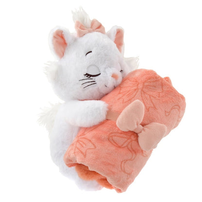 Marie Fashionable Cat Decke mit Schleifenmuster Plüschtier - Decke Japan Disney Store