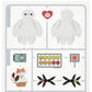 Baymax, Baymax 2.0, Mochi Aufkleber und Sticker Japan Disney Store