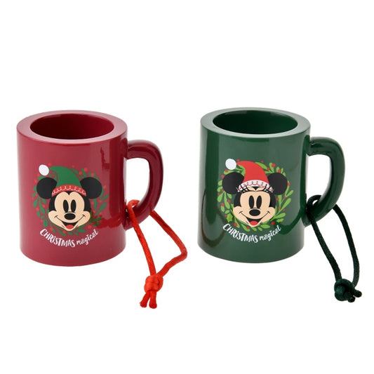 Mickey & Minnie Ornament Set Mug Disney Weihnachten 2024