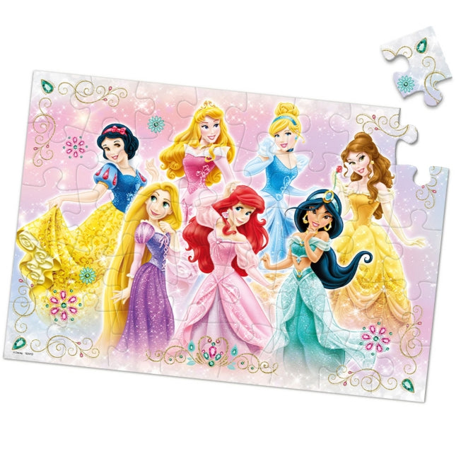 Disney Princess Glitzerndes Kleid Kinder-Puzzle 40 Teile Japan Disney Store