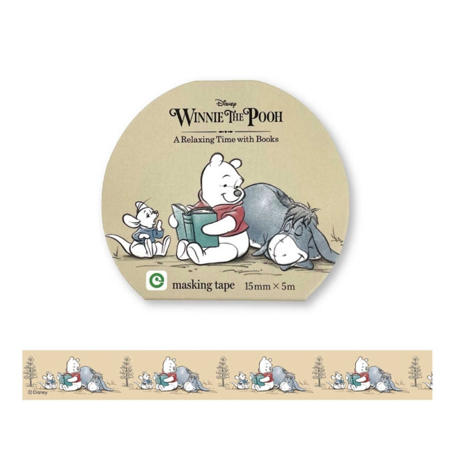Disney Store - Winnie the Pooh Masking Tape A Relaxing Time (beige) - Bastelbedarf Japan Disney Store