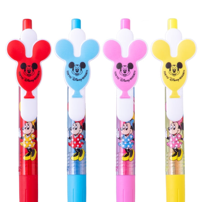 Minnie Mouse Sarasa Kugelschreiber 4 Farben 4 Stück Japan Disney Store
