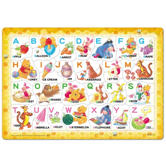 Winnie the Pooh Puzzle 52 Teile "ABC spielen!"