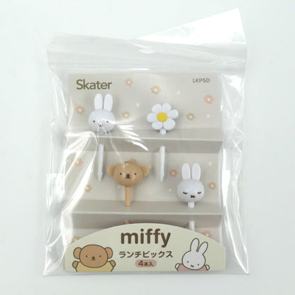 Miffy Lunch-Picks 4er-Set fuer Bento
