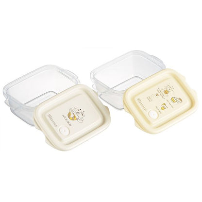 Disney Store - Skater Antibakterielle Siegelbox 2 Stück 300ml mit Luftblasen Stapelbar Mikrowellengeeignet - Lebensmittelbehälter Japan Disney Store