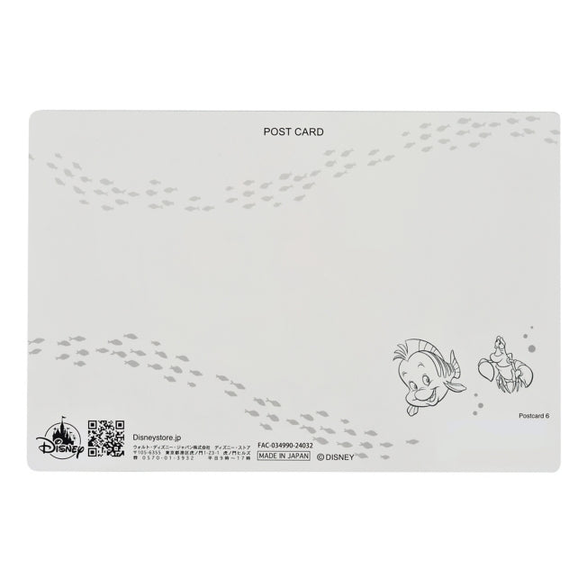 Ariel, Flounder, Sebastian Postkarte Lenticular Japan Disney Store