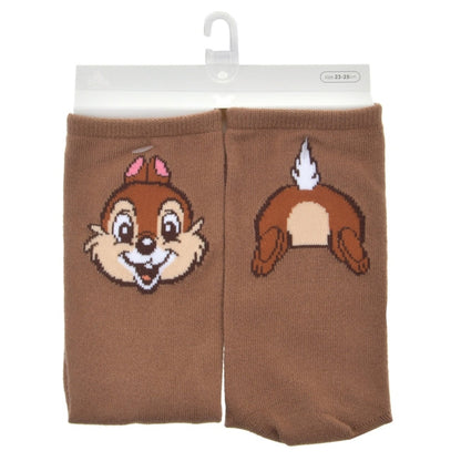 Chip Socken Gesicht & Po Braun Japan Disney Store