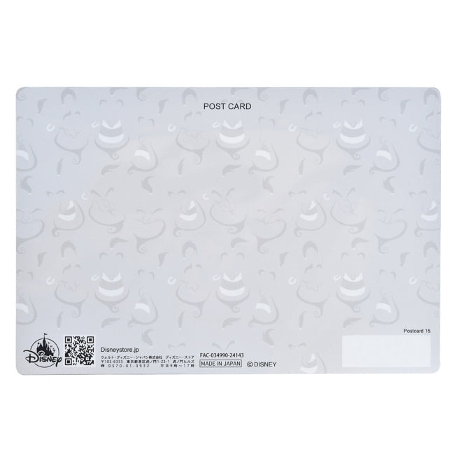 Jasmin & Aladdin, Genie Postkarte Lenticular Japan Disney Store