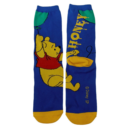 Disney Socken Winnie Puuh – Mittelhoch mit Ballon-Motiv
