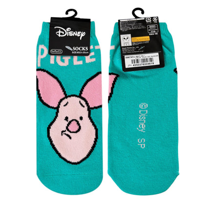 Disney Socken Winnie Puuh – Piglet Gesicht & Logo – Damen Grösse 23–25cm
