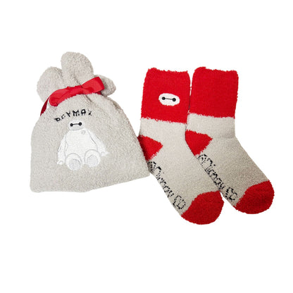 Disney Kuschelsocken mit Beutel - Baymax Logo Design