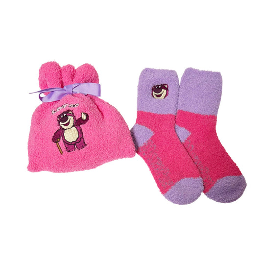 Disney Kuschelsocken mit Beutel – Toy Story Lotso – warm & flauschig
