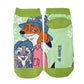 Disney Socken Zootopia 2 Judy & Nick – Bunte Damen-Sneakersocken