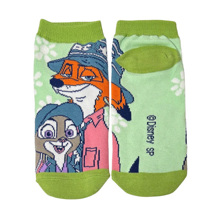 Disney Socken Zootopia 2 Judy & Nick – Bunte Damen-Sneakersocken