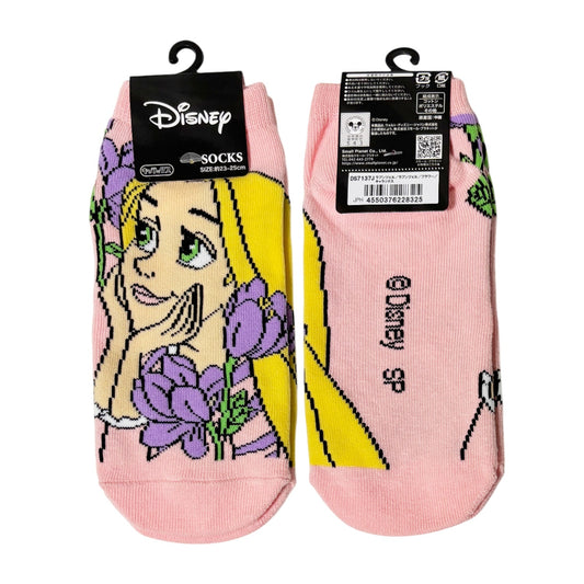 Disney Socken Rapunzel mit Blumenmotiv – Damen Knöchellänge
