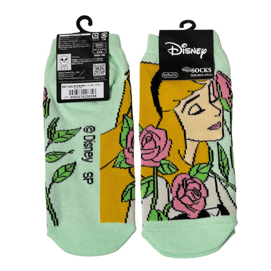 Disney Socken Aurora – Dornröschen Design mit Blumenmotiv