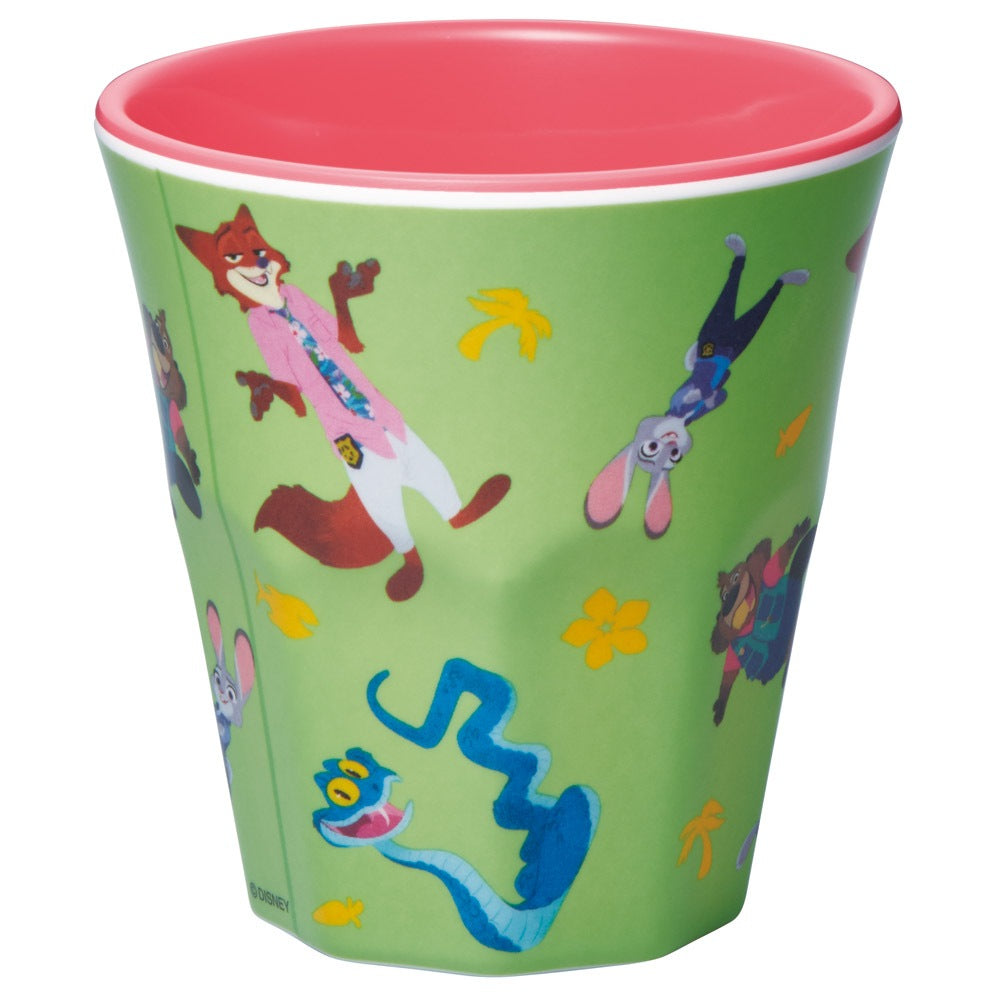 Zootopia 2 Melamin Becher für Kinder – Bruchfeste Tasse ohne Henkel mit Nick & Judy – Spülmaschinengeeignet 270 ml