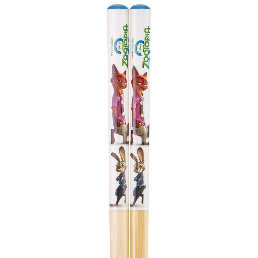 Essstäbchen Zootopia 2 – Bambus 21 cm, rutschfest, spülmaschinenfest, Kinder Essbesteck