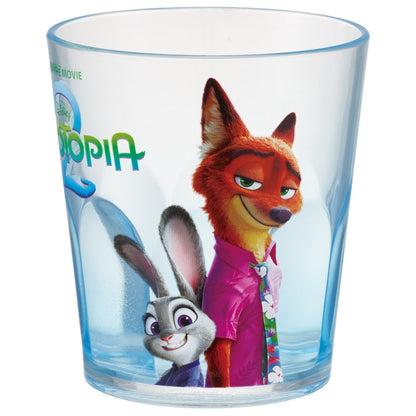 Zootopia 2 Kinder Acryl Becher 280 ml – Nick & Judy Trinkbecher, bruchfest, transparent
