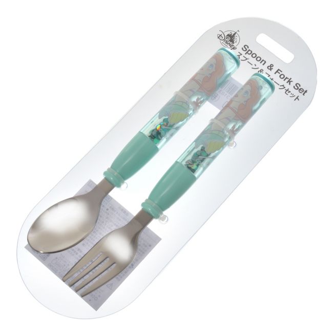 Disney Store - Ariel Löffel-Gabel Neon-Logo - Kinderbesteck Japan Disney Store