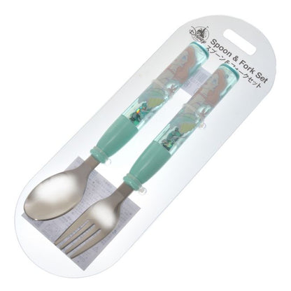 Disney Store - Ariel Löffel-Gabel Neon-Logo - Kinderbesteck Japan Disney Store