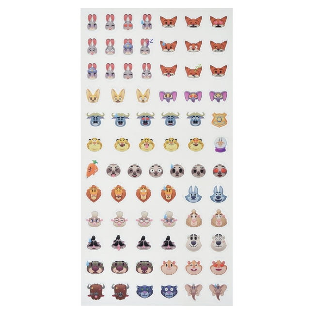 Zootopia Mini Icon Style Aufkleber Japan Disney Store
