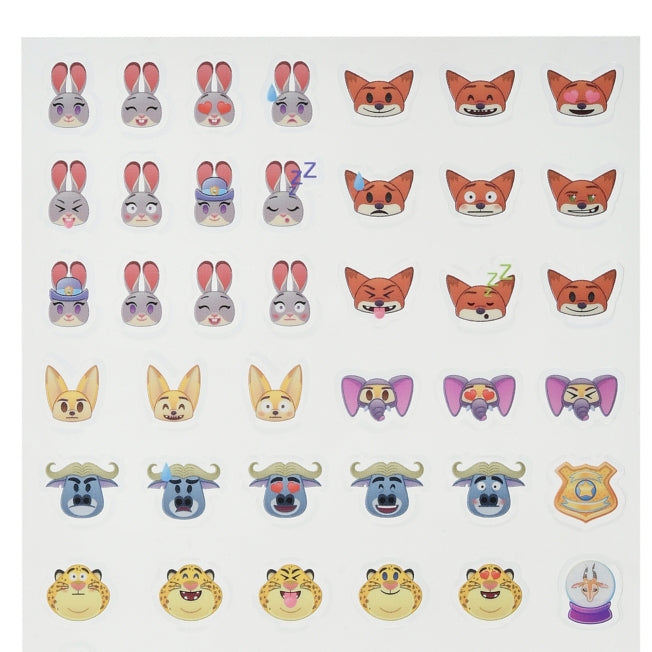 Zootopia Mini Icon Style Aufkleber Japan Disney Store