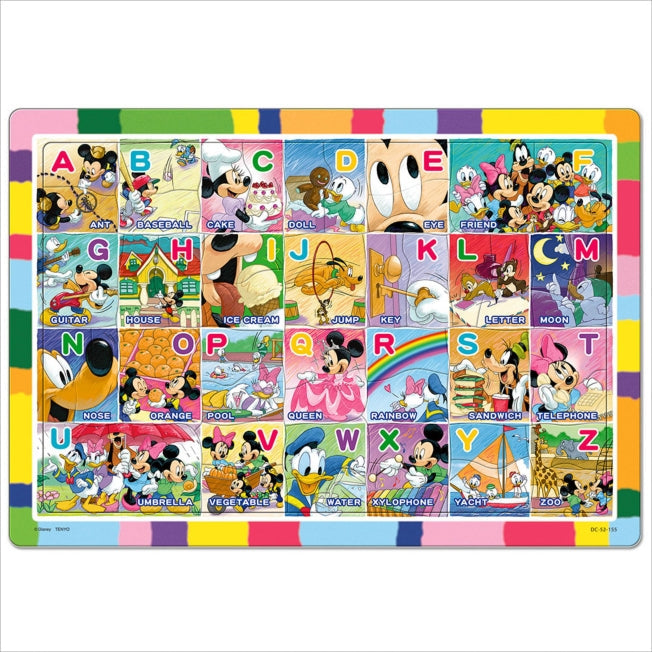 Mickey & Minnie Kinderpuzzle 52 Teile "Mickey und ABC spielen!" Japan Disney Store