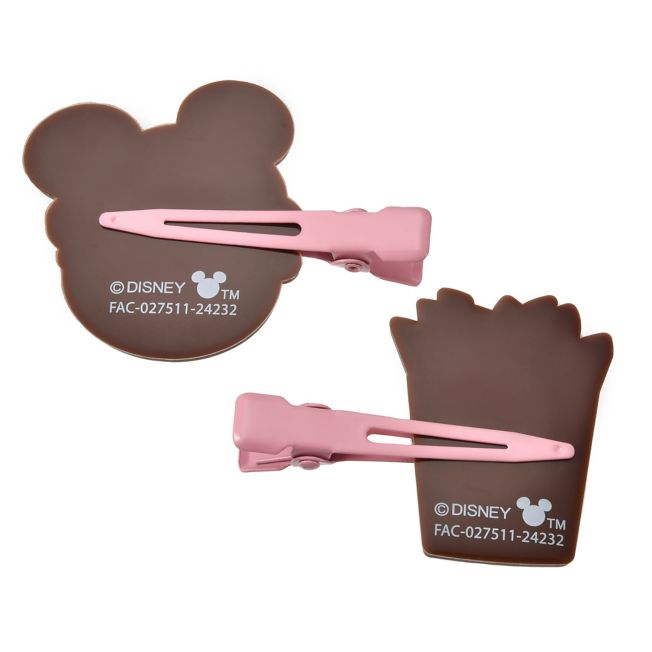 Disney Store - Mickey Haarspangen Set Burger & Pommes Frites - Haaraccessoire Japan Disney Store
