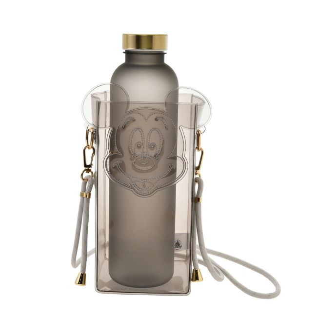 Disney Store - Mickey Flaschenhülle mit Trageriemen Clear Color - Trinkbehälter Japan Disney Store