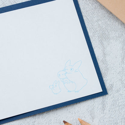 Mein Nachbar Totoro Nachthimmel Grußkarte Studio Ghibli