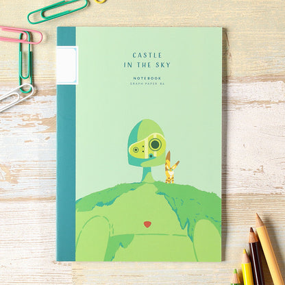 Laputa: Das Schloss im Himmel B6 Notebook Roboter Soldat Grafiken Studio Ghibli