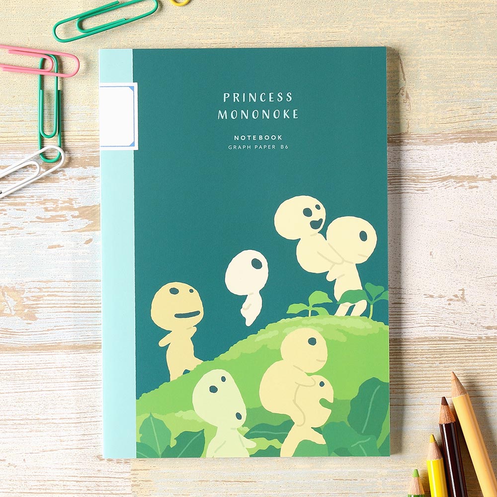 Prinzessin Mononoke B6 Notizbuch Kodama Grafik Studio Ghibli