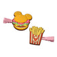 Disney Store - Mickey Haarspangen Set Burger & Pommes Frites - Haaraccessoire Japan Disney Store