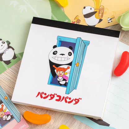 Panda und Pandabär Notizblock quadratisch Studio Ghibli