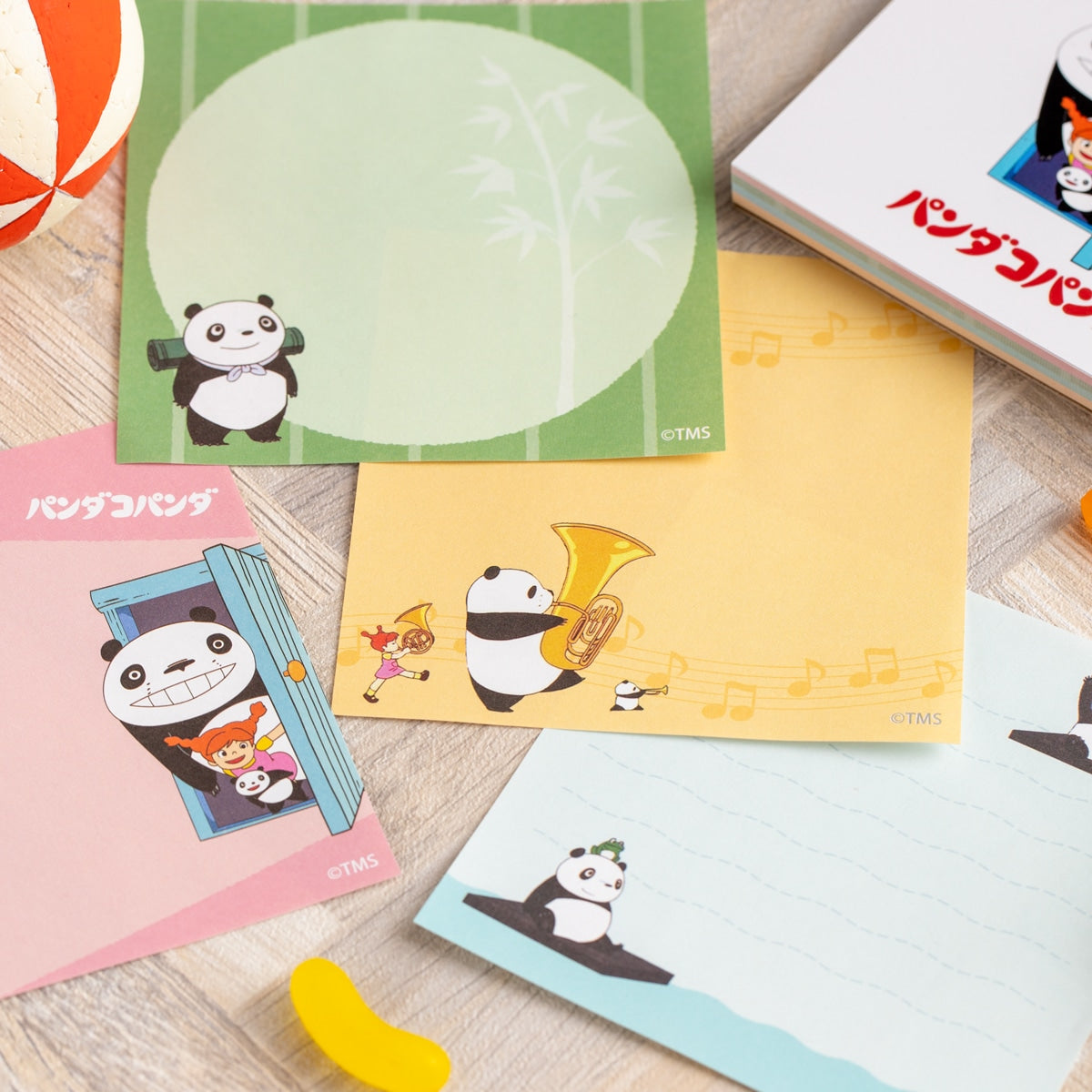 Panda und Pandabär Notizblock quadratisch Studio Ghibli