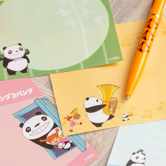 Panda und Pandabär Notizblock quadratisch