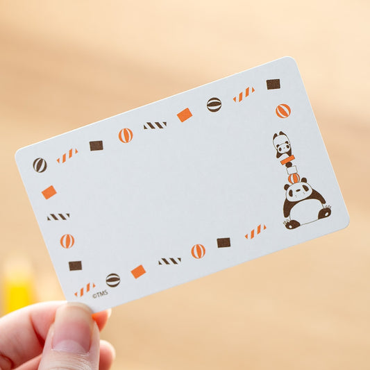 Mini-Kartenset Panda und kleiner Panda (Zirkus)