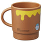 Disney Store - Holzoptik Stapelbecher mit lustigem Winnie the Pooh Gesicht - Geschirr Japan Disney Store