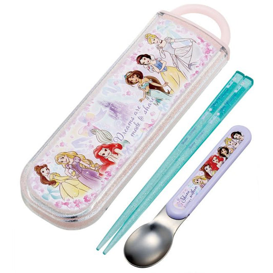 Disney Store - Antibakterielles Essstäbchen-Löffel-Set Prinzessin 25 / CCA1AG_689932 / Skater - Küchenaccessoire Japan Disney Store
