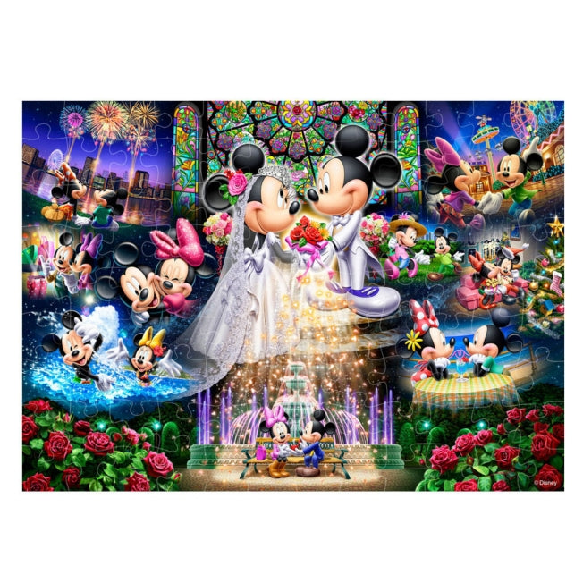 Mickey Mouse Holographisches Kristall-Puzzle 108 Teile "Ewige Gelübde - Hochzeitstraum" Japan Disney Store