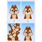 Chip & Dale Fotoaufkleber Sticker Collection Japan Disney Store