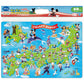 Mickey & Friends - Kinderpuzzle 60 Teile "Mickey und Freunde spielen mit der Japan-Karte!" Japan Disney Store
