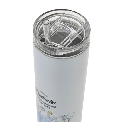 Disney Store - Cinderella Edelstahl-Trinkflasche mit Strohhalm Story Bottle Collection - Trinkgeschirr Japan Disney Store