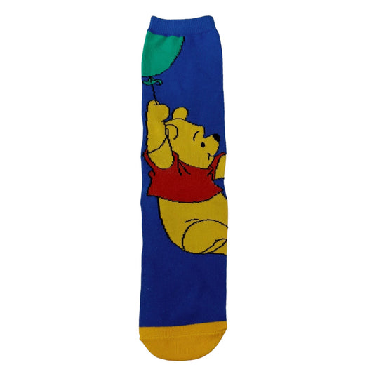 Winnie the Pooh mid-high socks with balloon motif, sizes 36-39