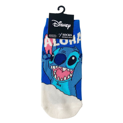 Stitch Beach Colorful Sneaker Socks Sizes 36-39